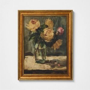 11"x14" Moody Floral Still Life Wall Art - Threshold designed with Studio McGee
